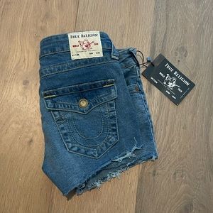 True Religion Joey Cut Off Shorts